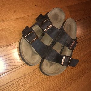 Brown Birkenstock Arizona Sandals